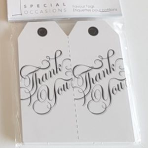 30 pcs Thank you Tags / Favor Tags / Favour Tags